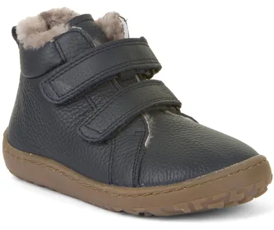 Produktbild von Froddo Barefoot Winter Furry Kinder Barfußstiefel Dunkelblau (Blue), G3110263-K