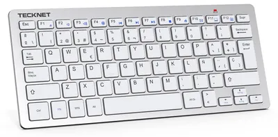 Produktbild von TECKNET Kabellose Mini-Tastatur, 2,4 G, ultradünn, USB-Tastatur mit Ñ