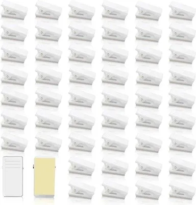 Produktbild von Famanu selbstklebende Clips für Tapetendekoration - 50 Stück, weiß