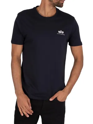 Produktbild von Alpha Industries Herren Grundlegendes T-Shirt, Blau XXL