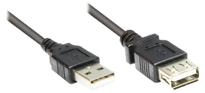 Immagine prodotto di Good Connections 2511-OF5S Good Connections USB2.0 Verlängerung A-St.-A-Bu. schw. 5m
