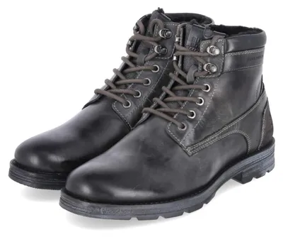 Image de Bullboxer, bottes d'hiver pour hommes, couleur gris, en cuir, taille 44