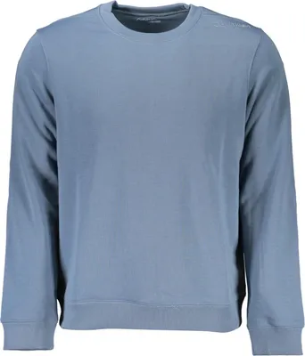 Produktbild von Modischer blauer Herrenpullover - Langarm, angeraut, sportlich