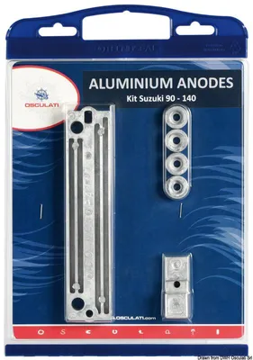 Image de Kit d'anodes Suzuki 90/140 ch en magnésium - Osculati 43.371.02