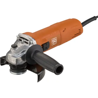 Produktbild von Fein Winkelschleifer WSG7-125/N00, 750 W, 12000 U/min, 220-230V, Metall, Orange/Schwarz, Kompakt, Ergonomisch, H 9,0 cm x T 26,7 cm, Sanftanlauf, Wiederanlaufschutz, elektronischer Überlastschutz, Vollmetall-Getriebekopf, geringes Umgreifmaß, für Schleifen, Bürsten & Trennen von Metall und Stein