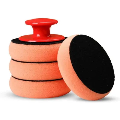 4er Set Polierschwämme 12,5cm - Mikrofaser Applikator Pads Für Auto & Holz