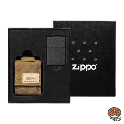 Zdjęcie produktu dla Zestaw Zippo zapalniczka z brązowym etui 60005677