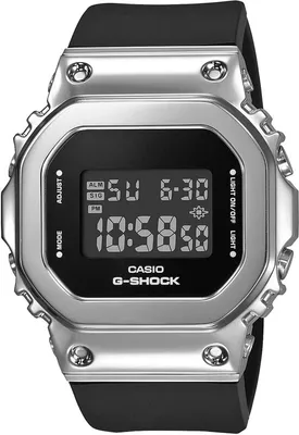 Produktbild von Armbanduhr CASIO G-Shock - GM-S5600-1ER Armband Farbe: Schwarz Zifferblatt Schwarz Herren