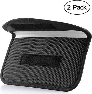 Produktbild von Signalblockierende Faraday-Tasche 2er-Pack, GPS-RFID-Schutz, Handy-Und Autoschlüssel-Hülle Für Privatsphäre Und Anti-Tracking