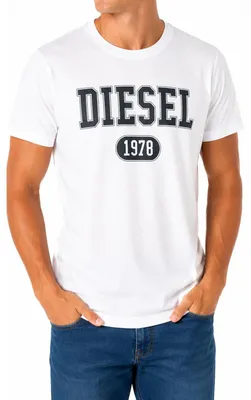 Produktbild von Diesel T-DIEGOR 1-A Herren T-Shirt Kurzarm Weiß