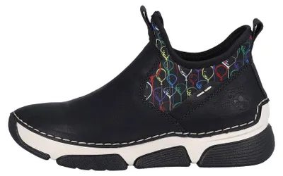 Produktbild von Rieker Damenstiefelette schwarz/schwarz-balao 4595700 (39/schwarz)