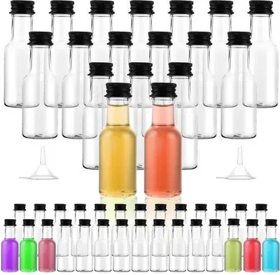 Produktbild von Mini-Flaschen, Kunststoff, Likörflaschen, 25 ml, 100 Stück
