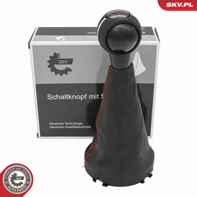 Obrázek produktu pro ESEN SKV hlavice řadicí páky 6stupňová, černá, syntetická kůže a plast, pro MINI hatchback (F56), Clubman (F54), hatchback (F55) a kabriolet (F57)