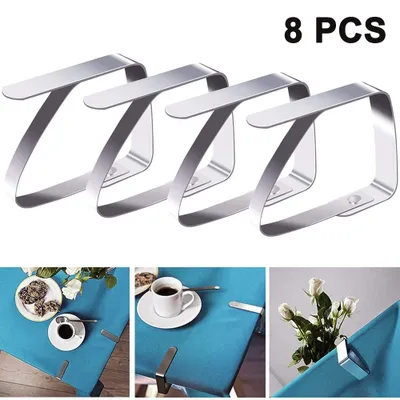 Produktbild von 20  pcs Edelstahl Tischdeckenklammer Garten Tischdeckenhalter Tischtuch Clips Geeignet für Desktop Zum Klammer Befestigen der Tischdecke