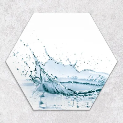 Produktbild von Glas-Herdabdeckplatten Glaskeramikkochfeld-Abdeckung Spritzschutz Glas hexagon 40 cm Spritzfrüchte