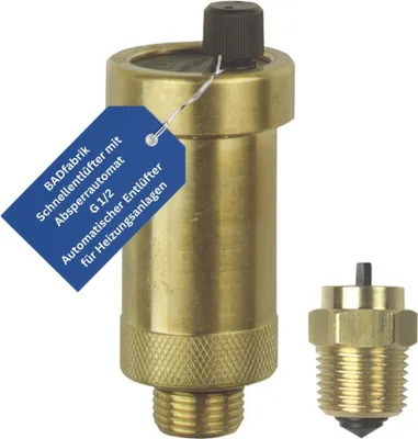 Produktbild von BADfabrik24 Schnellentlüfter m.Absperrautomat,G 1/2