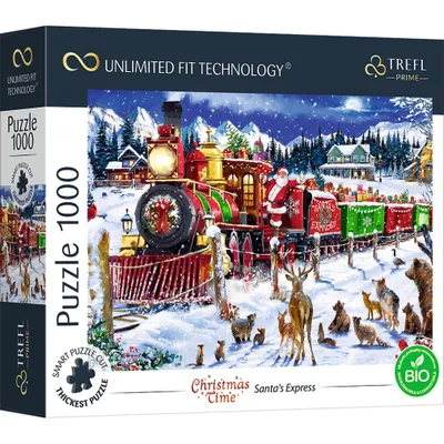 Zdjęcie produktu dla Trefl Puzzle Prime 1000 el. Santa's Express, 1000 szt., Wakacje, 12 lat(a)