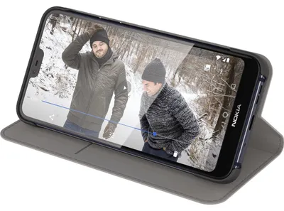 Productafbeelding van HMD Entertainment flip cover, beschermhoes, voor Nokia, 7.1, 14,8 cm (5.84"), grijs