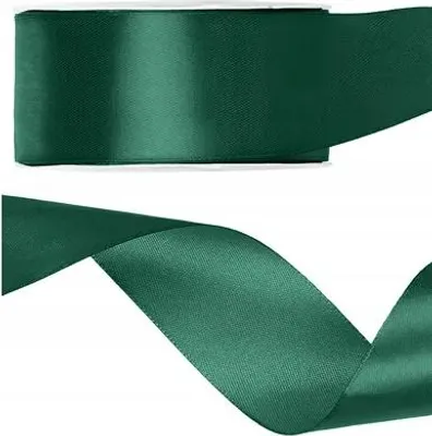 Produktbild von Grünes Satinband FLASCHENGRÜN Dekorativ 38mm 25m