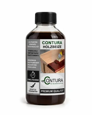 Produktbild von Contura 500ml. Holzbeize Wasserbeize Möbel Farbe - Kolonialstil Dunkelbraun