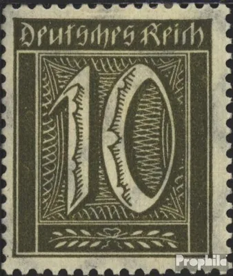 Produktbild von Briefmarken Deutsches Reich 1921 Mi 178 mit Falz Verschiedene Zeichnungen