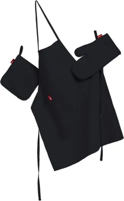 Produktbild von Küchenset: Schürze, Handschuh, Topflappen