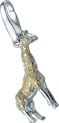 Produktbild von Charm Giorgio Martello Milano Giraffe, Silber 925 Braun Onesize