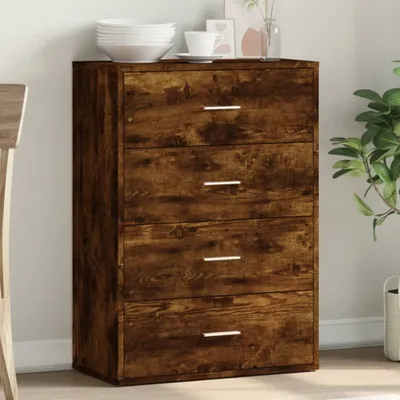 Zdjęcie produktu dla vidaXL Kredens dąb wędzony 60x31x84 cm materiał drewnopochodny