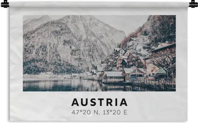 Produktbild von MuchoWow® Wandteppich Wandbehang Österreich - Wasser - Berge - Alpen 120x80 cm Tapisserie Dekoration Wandtuch - Wanddekorationen - Wandtücher