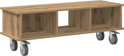 Zdjęcie produktu dla Stojak na telewizor vidaXL, 100 x 35 x 35 cm, imitacja drewna dębowego "Artisan"
