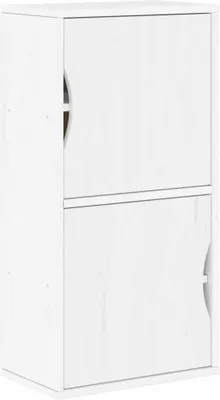 Produktbild von Beistellschrank ODDA Weiß 40x24x79 cm Massivholz Kiefer