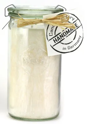 Produktbild von Mini-Jumbo Kerze von Candle Factory im Glas  ohne Duft in tollen Farben : elfenbein Ohne Duft Mini-Jumbo: elfenbein