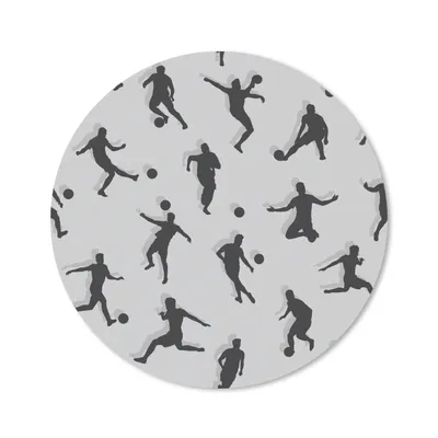 Produktbild von MuchoWow® Mauspad Mousepad Fußball - Sport - Muster 30x30 cm - Mousepads - Maus Mat - Pad - Mausunterlage - Tischunterlage - Schreibtischmatten
