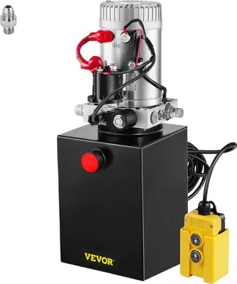 Produktbild von Pompa hydrauliczna VEVOR 6L Pompa wywrotki jednostronnego działania o mocy 1,6-3 KW z metalowym zbiornikiem o pojemności 6 l Kabel zdalnego sterowania o długości 4,5 m