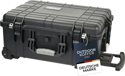 Produktbild von HMF ODK400 Outdoor-Trolley, Fotokoffer mit Rasterschaumstoff, 58,5 x 45 x 27,5 cm