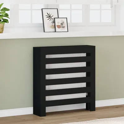 Produktbild von "im Angebot" Heizkörperverkleidung Schwarz 78x20x82 cm Holzwerkstoff - Klima- & Heizgeräte Zubehör CC23839