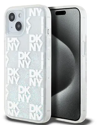 Obrázok produktu pre Etui Dkny Liquid Glitter Multilogo Na Iphone 15 / 14 / 13 - Biele