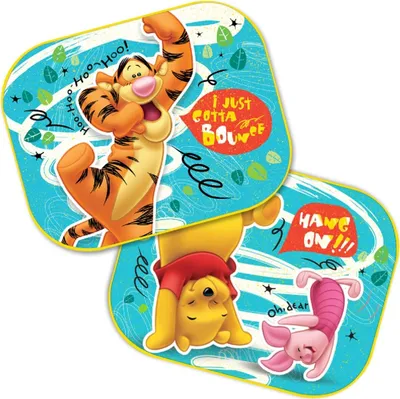 Image de WinniePooh Pare-soleil pour vitres de voiture | 44x35cm | 2 pièces