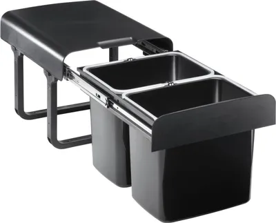 Produktbild von EKOTECH Abfallsammler EKKO 2 RECYCLED mit 32 Liter Füllvolumen für 40 cm Schrankbreite