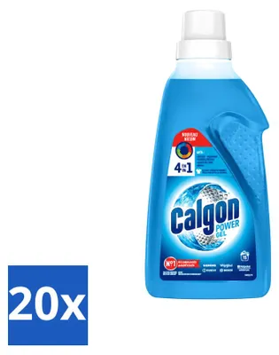 Obrázok produktu pre 20 kusov gélu na čistenie práčok Calgon 3-v-1 ActiClean – 750 ml – výhodný balík – 20 kusov