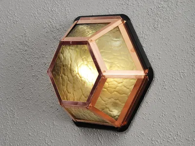 Produktbild von LED Außenwandleuchte Hausbeleuchtung & Fassadenbeleuchtung, Landhausstil Kupfer