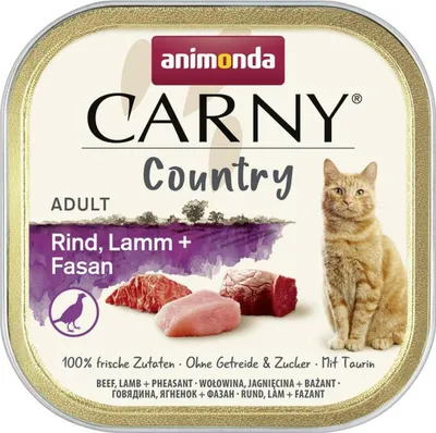 Produktbild von ANIMONDA Carny Country Rind Lamm + Fasan – Nassfutter für Katzen – 100 g