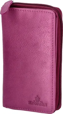 Produktbild von The Skandinavian Brand Damen Leder Geldbörse fuchsia