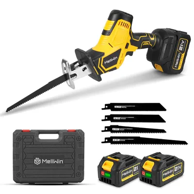 Produktbild von Akku Säbelsäge 650w Bürstenloser Motor, 0-4000 U/Min, 15mm Hub, Sicherheitsschloss Und Rutschfestem,Griff Für Jeden Heimwerker