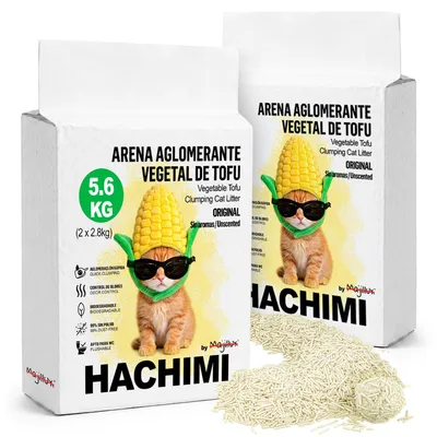 Imagen del producto de Arena para gatos sin olores, a base de tofu, 5,6 kg, para areneros de gatos