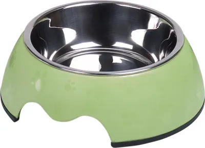 Produktbild von Nobby Melamin Napf "NOBLY PAW" hellgrün L: 22 x 7,5 cm, 700 ml, 73499-35
