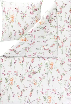 Produktbild von Estella Bettwäsche-Garnitur Impulse Kuschelflanell Millefleur Farbe multicolor Größe 135x200+80x80