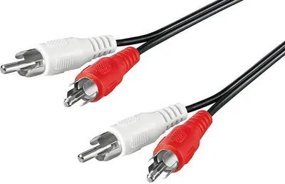 Image de Câble audio stéréo 2x RCA mâle 2x RCA mâle - longueur : 1,50 m