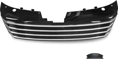Produktbild von Kühlergrill Sportgrill Gitter Front Grill Schwarz Lack Chrom für VW Passat B7
