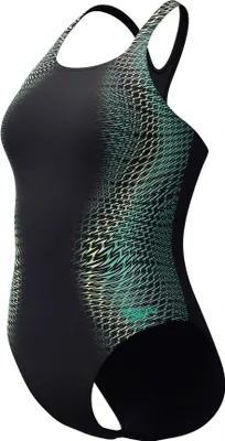 Obrázek produktu pro Speedo plavky Medalist s digitálním potiskem pro ženy s podprsenkou, barva: černá, velikost: 40